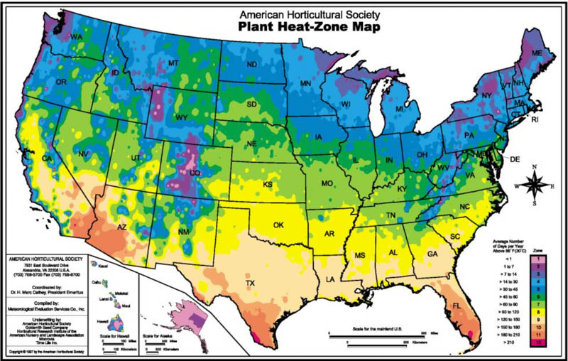 AHS Heat Map, Heat Zones