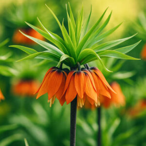 Fritillaria Imperialis, Crown Imperial, mid Spring bloom, Fritillaria Lutea Maxima, Fritillaria Rubra Maxima, late Spring bloom