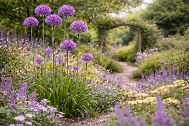 Allium hollandicum 'Purple Sensation': Uses, Design Ideas, Care