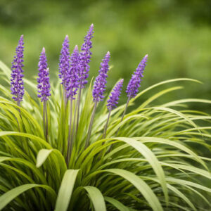 Liriope Muscari, Lily Turf, Blue Lily Turf, Monkey Grass, Big blue Lilyturf, Liriope platyphylla, Ophiopogon graminifolius, AGM Perennial, Purple flowers, Evergreen perennial