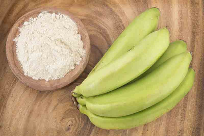 Green plantain flour (Musa paradisiaca)