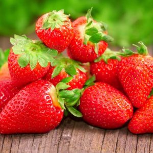 Fragaria Chandler', Junebearing Strawberry 'Chandlerr', Strawberry 'Chandler', evergreen shrub, Strawberries, Red Fruit, White flowers