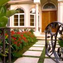 Garden Ideas, Landscaping ideas, pathway, front yard, walkway, Mediterranean Path, Pedersen Associates, Stepping stones,