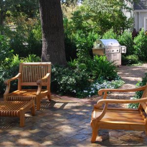 Garden Ideas, Landscaping ideas, pathway, walkway, fountain, side yard, patio, outdoor dining area, Verdance Fine Garden Design, gravel path