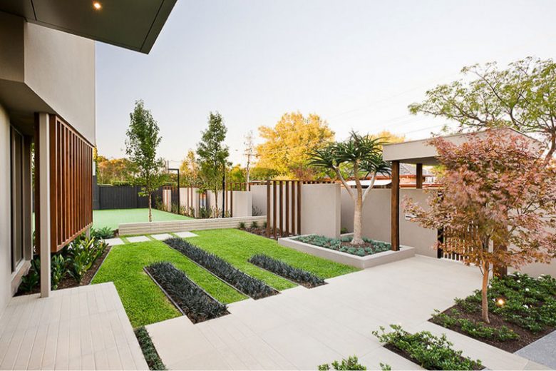 Garden Ideas, landscaping ideas, pathway, Front Yard, path, walkway, front entrance, modo grass, COS Design