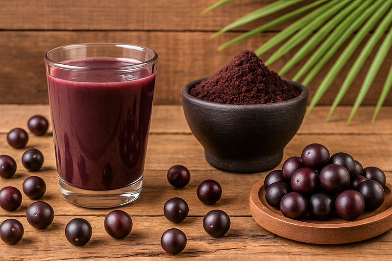 Acai, Acai Berries, Acai Fruit, Açaí palm, Acai, Assai, Cabbage palm, Palmito, Euterpe oleracea