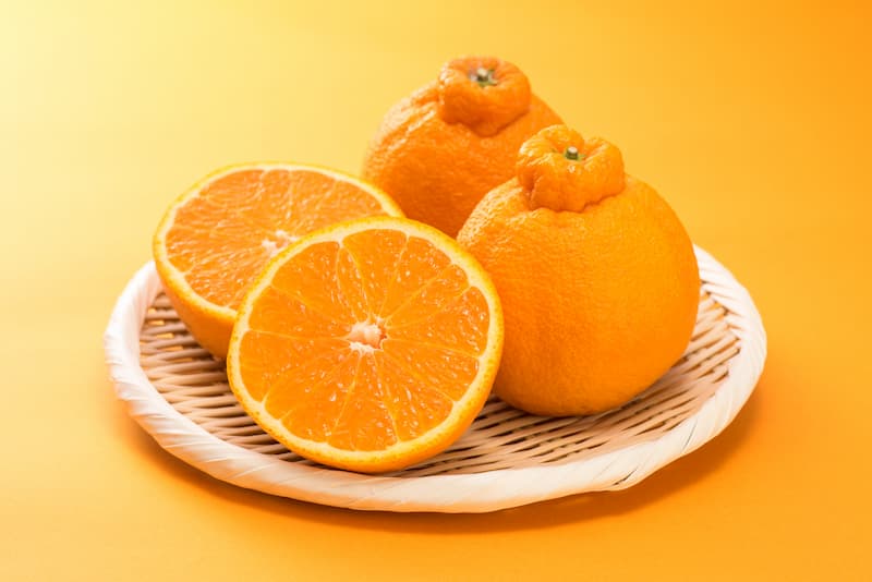 sumo oranges, mandarin, mandarin orange, citrus reticulata, Shiranui, Dekopon