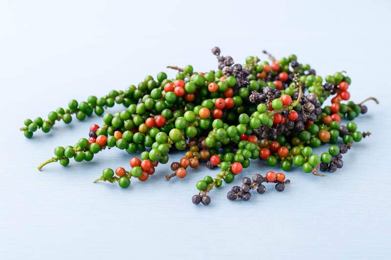 Black Pepper, White Pepper, Green Pepper, Red Pepper