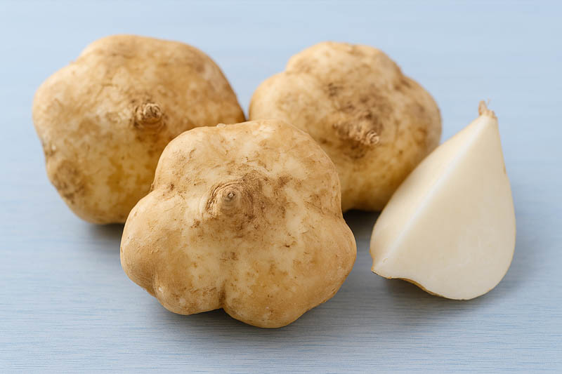 Jicama, Yam bean, Mexican turnip, Mexican potato, Chinese turnip, Saa got, Bang kuang, Sengkuang, Chop suey bean, Singkamas, Mexican yam, Jicama de agua, Jicama de leche, Pachyrhizus erosus