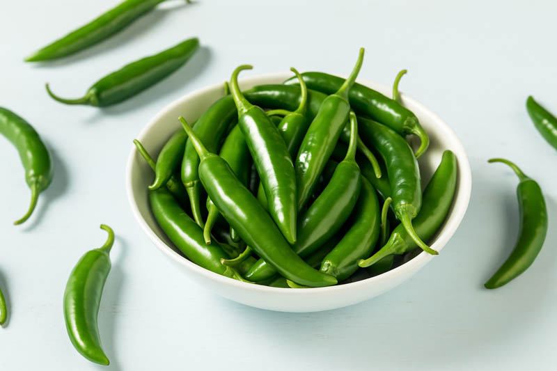 Serrano, Serrano Pepper, Chile Serrano, Capsicum annuum Serrano, Mexican Serrano, Hot Green Pepper