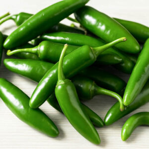 Serrano, Serrano Pepper, Chile Serrano, Capsicum annuum Serrano, Mexican Serrano, Hot Green Pepper