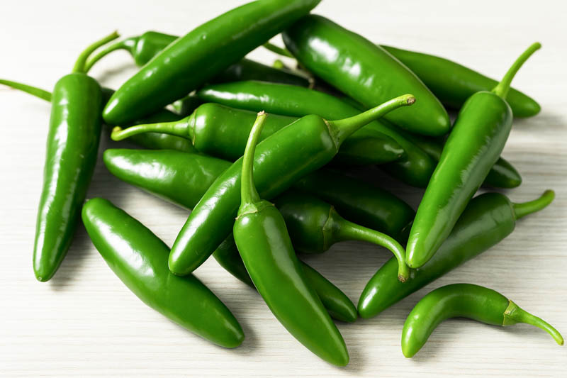 Serrano, Serrano Pepper, Chile Serrano, Capsicum annuum Serrano, Mexican Serrano, Hot Green Pepper