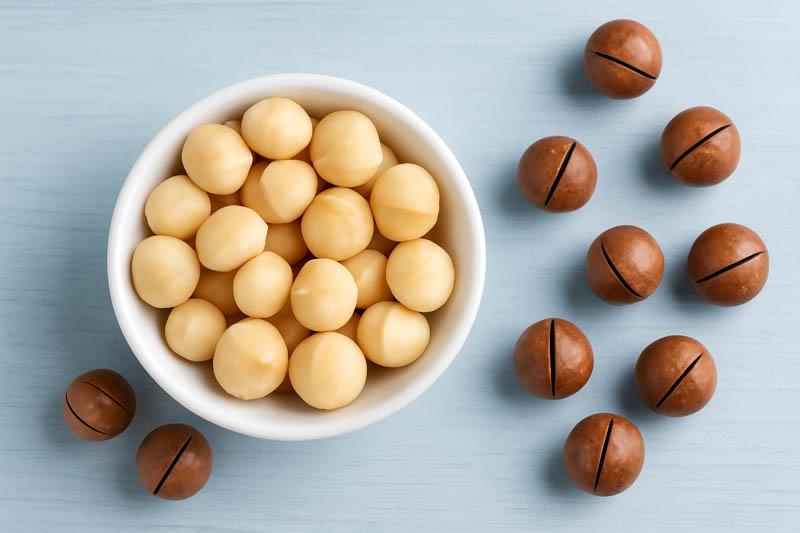Macadamia, Macadamia nut, Queensland nut, Smooth-shelled macadamia, Bauple nut, Bush nut, Maroochi nut, Macadamia integrifolia