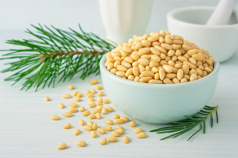 Pine nuts, Pine nut, pignoli, pinoli, Piñón, Pine seeds, Pine trees
