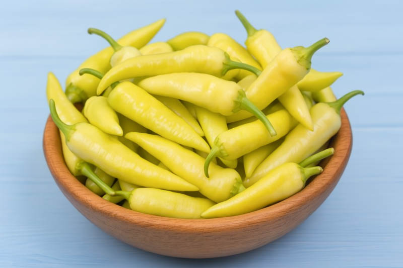 Banana Pepper, Yellow Wax Pepper, Banana Chili, Banana Sweet Pepper, Sweet Banana Pepper, Capsicum Annuum Banana