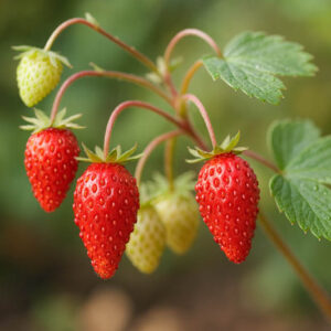 Fragaria vesca 'Golden Alexandria' (Wild Strawberry)