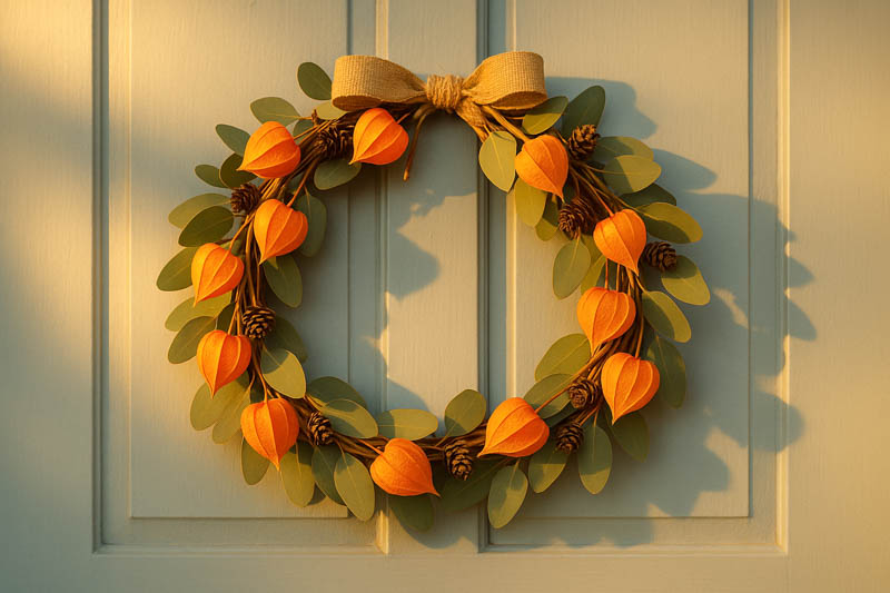 Chinese Lantern, Ground cherry, Physalis alkekengi,