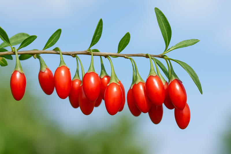 Goji Berry Plant, Wolfberry, Chinese Wolfberry, Matrimony Vine, Lycium barbarum