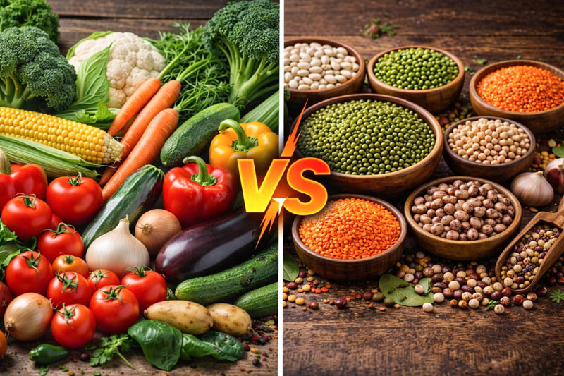 Legumes vs Vegetables