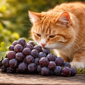 Can cats eat grapes, Curious cat and forbidden grapes