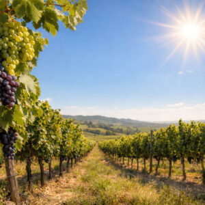 Do Grapes Need Full Sun? Sunny vineyard