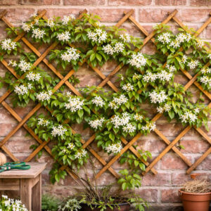 How to Train Jasmine on a Trellis for More Flowers