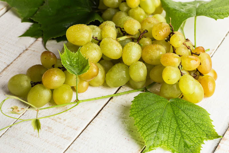 Himrod Grape, Seedless Himrod Grape on a white table