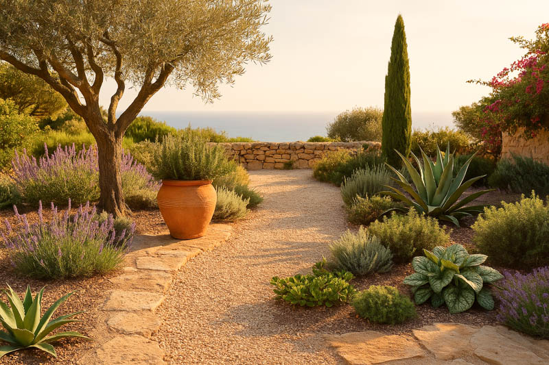 Drought tolerant Mediterranean Garden