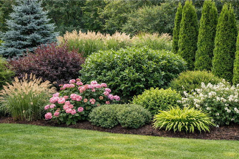 Privacy garden in full bloom