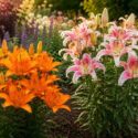 siatic and Oriental Lilies in Bloom