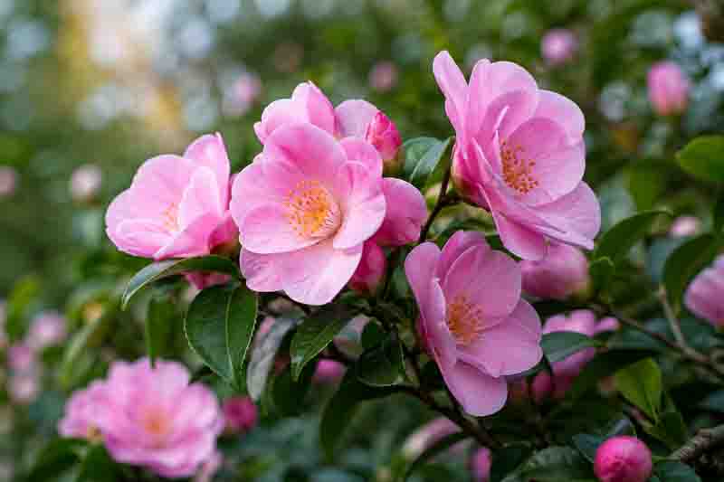 Camellia Minato No Akebono Landscape