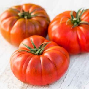 Tomato Brandyine, Beefsteak Tomato, Solanum lycopersicum 'Brandywine'