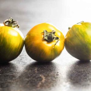 Tomato Green Zebra, Solanum lycopersicum 'Green Zebra', Heirloom tomatoes