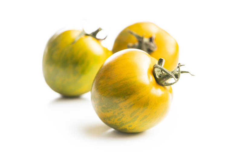 Tomato Green Zebra, Solanum lycopersicum 'Green Zebra', Heirloom tomatoes