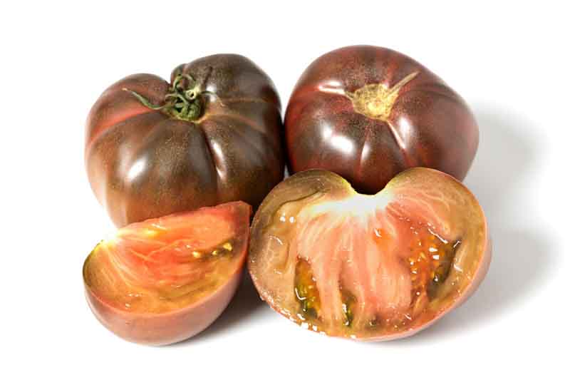 Tomato Black Krim, Solanum lycopersicum 'Black Krim', Beefsteak Tomatoes