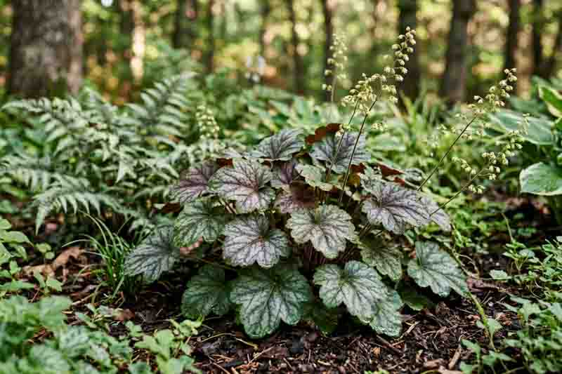 Heuchera americana, Alumroot, American Alumroot, American Alum Root, American Sanicle, Coral Bells, Rock Geranium