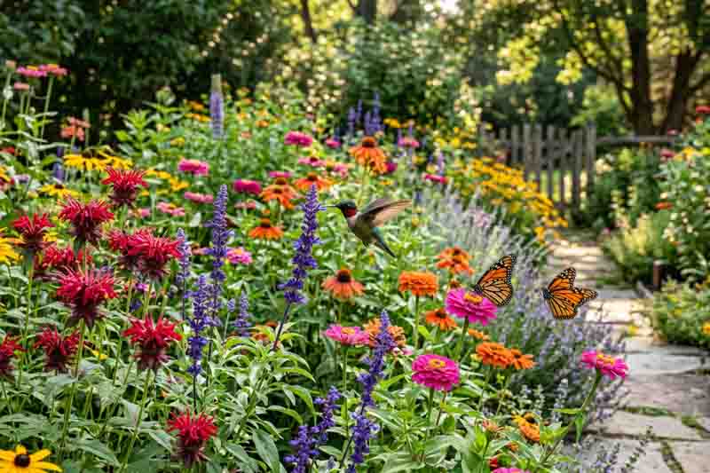 Home garden to Attract Butterflies and Hummingbirds