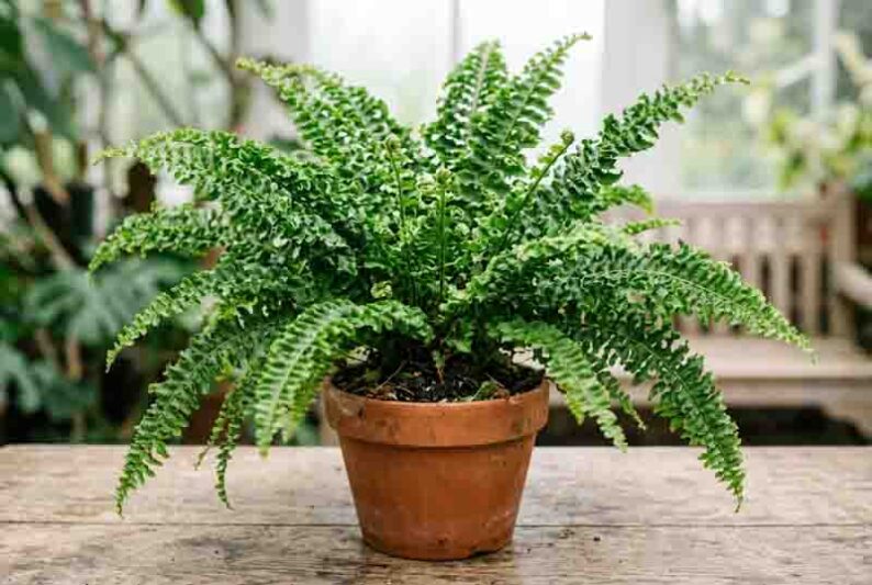 Nephrolepis exaltata 'Fluffy Ruffles', Boston Fern, Sword Fern