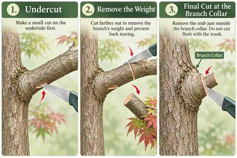 How to Remove a Larger Branch Safely
